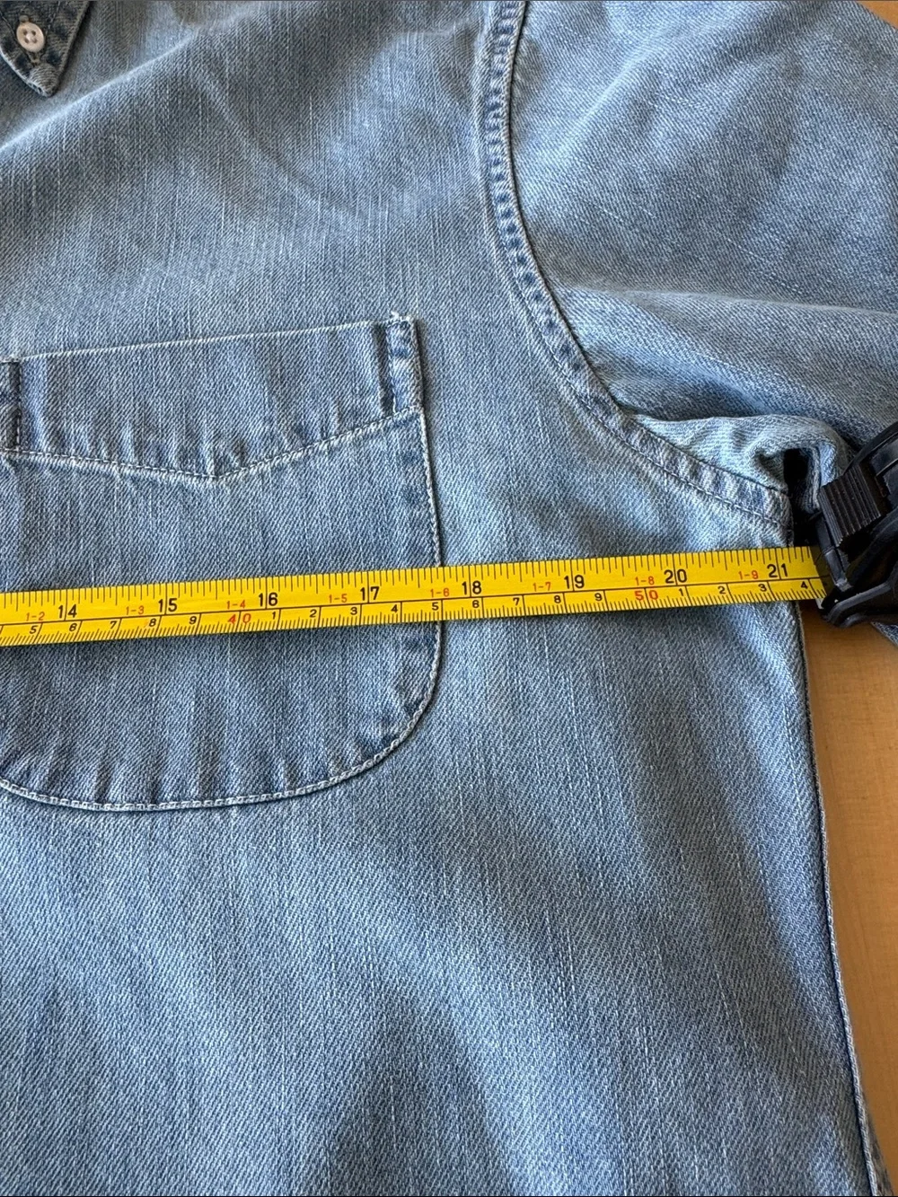 J. Crew Light Blue Denim Button-Down Shirt